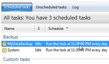 Add the Task to the Scheduled Tasks