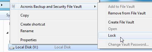 Lock the File Vault